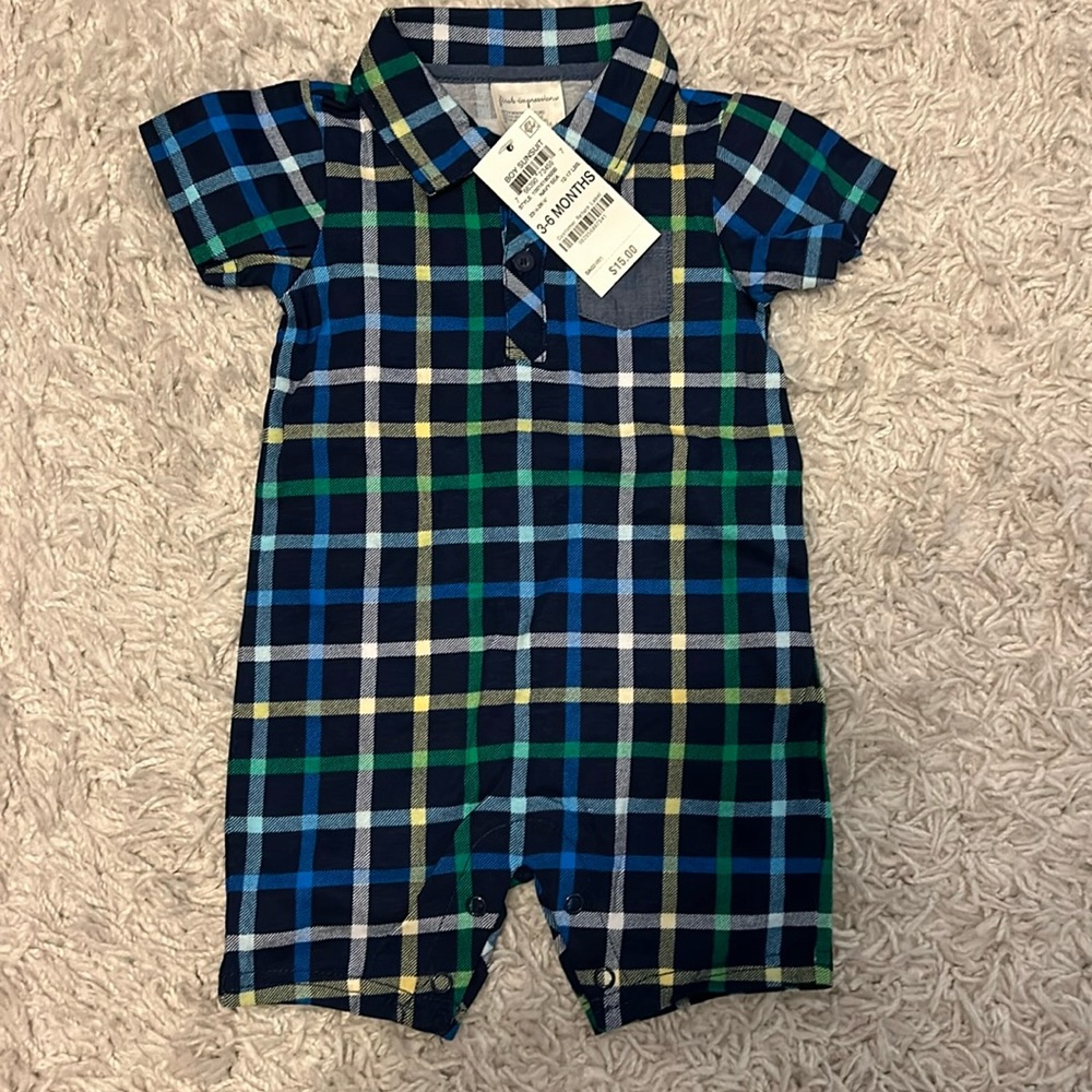 Adorable outfit for a boy size 3 to 6 months new with tags